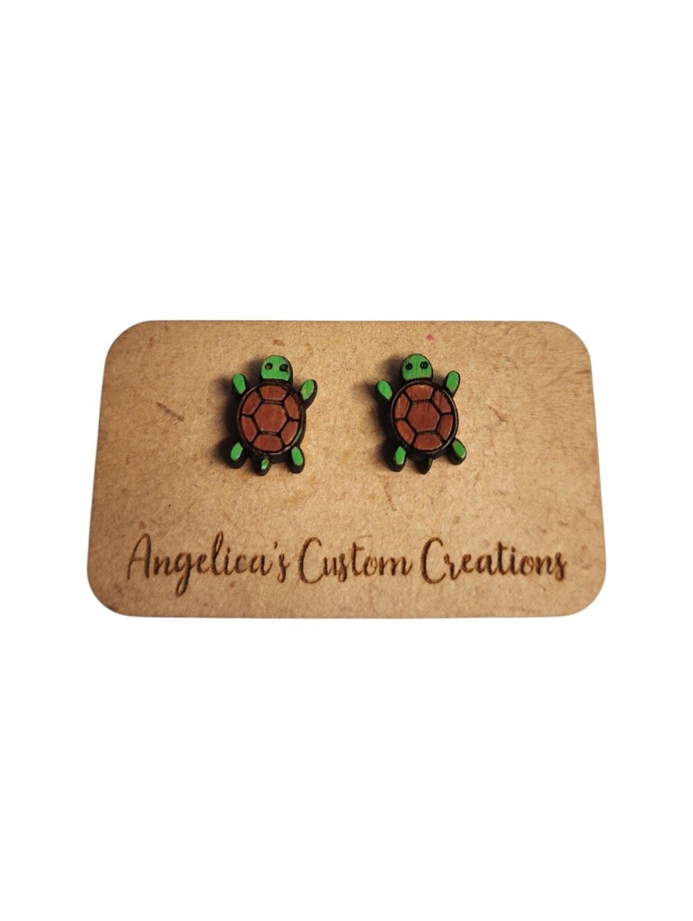 Tiny Tide Treasures Wood Stud Earrings